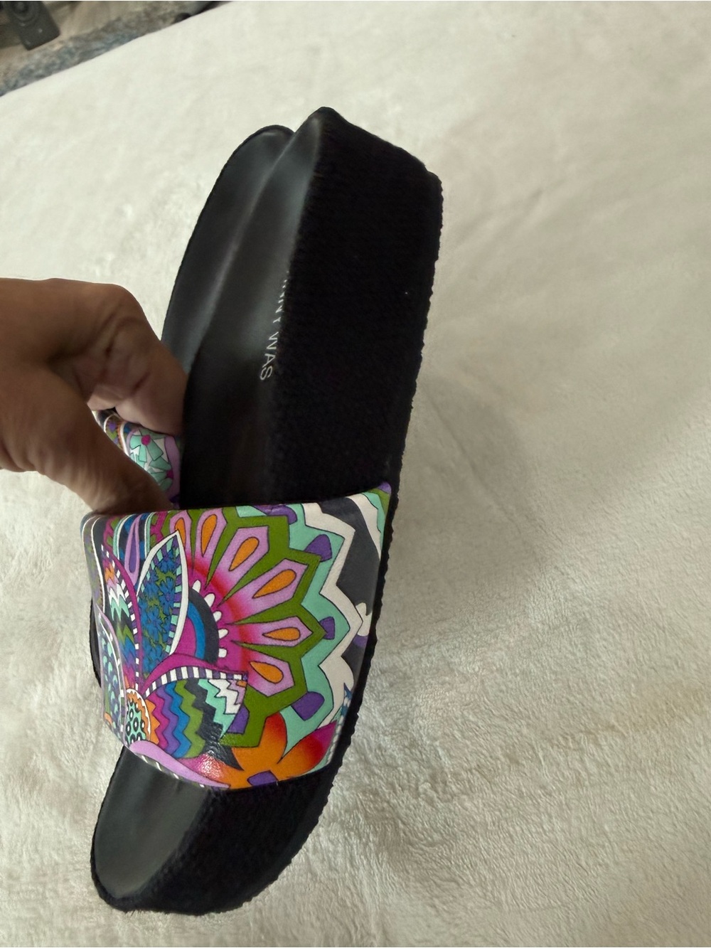 Johnny Was DEMARNE SANDAL Paisley Slides Size 6 NEW - Picture 3 of 7